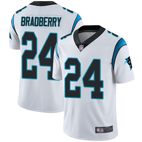 Carolina Panthers Limited White Youth James Bradberry Road Jersey NFL Football #24 Vapor Untouchable
